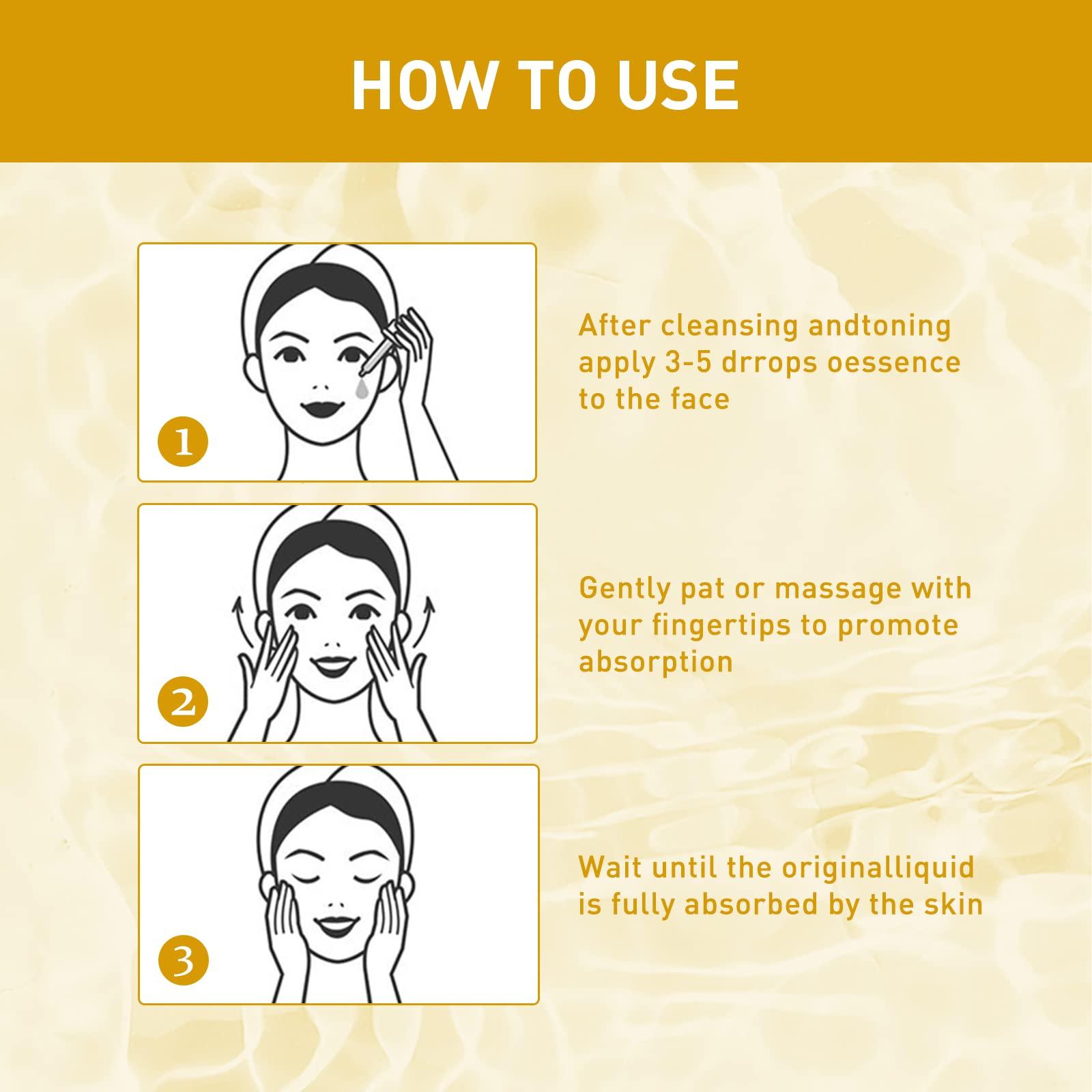 Dingde Active Vitamin C Serum, Facial Brightening Anti-Aging Serum, Firming & Antioxidant Facial Serum, Sensitive Skin Hydrating Hydrating & Brightening Serum for Dark Spots, Fine Lines & Wrinkles (1pcs)