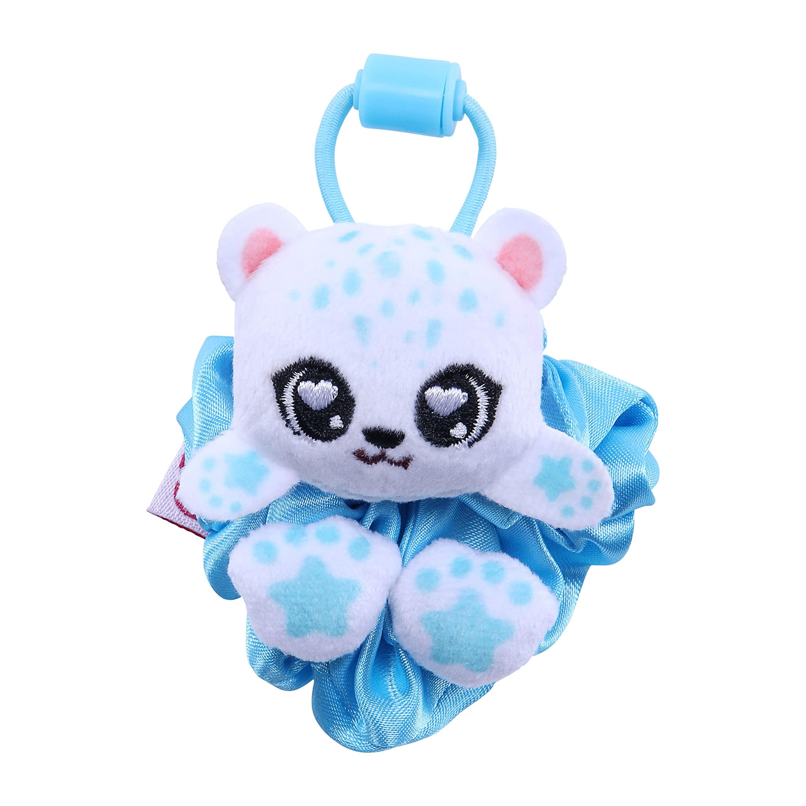 Scrunchmiez ScrunchMiez Single Surprise Pack, Magically transforms from Hair Scrunchie to Cute Plush Friend as Well as Backpack Clip. So Many Characters to Collect & wear.,(ID96524)