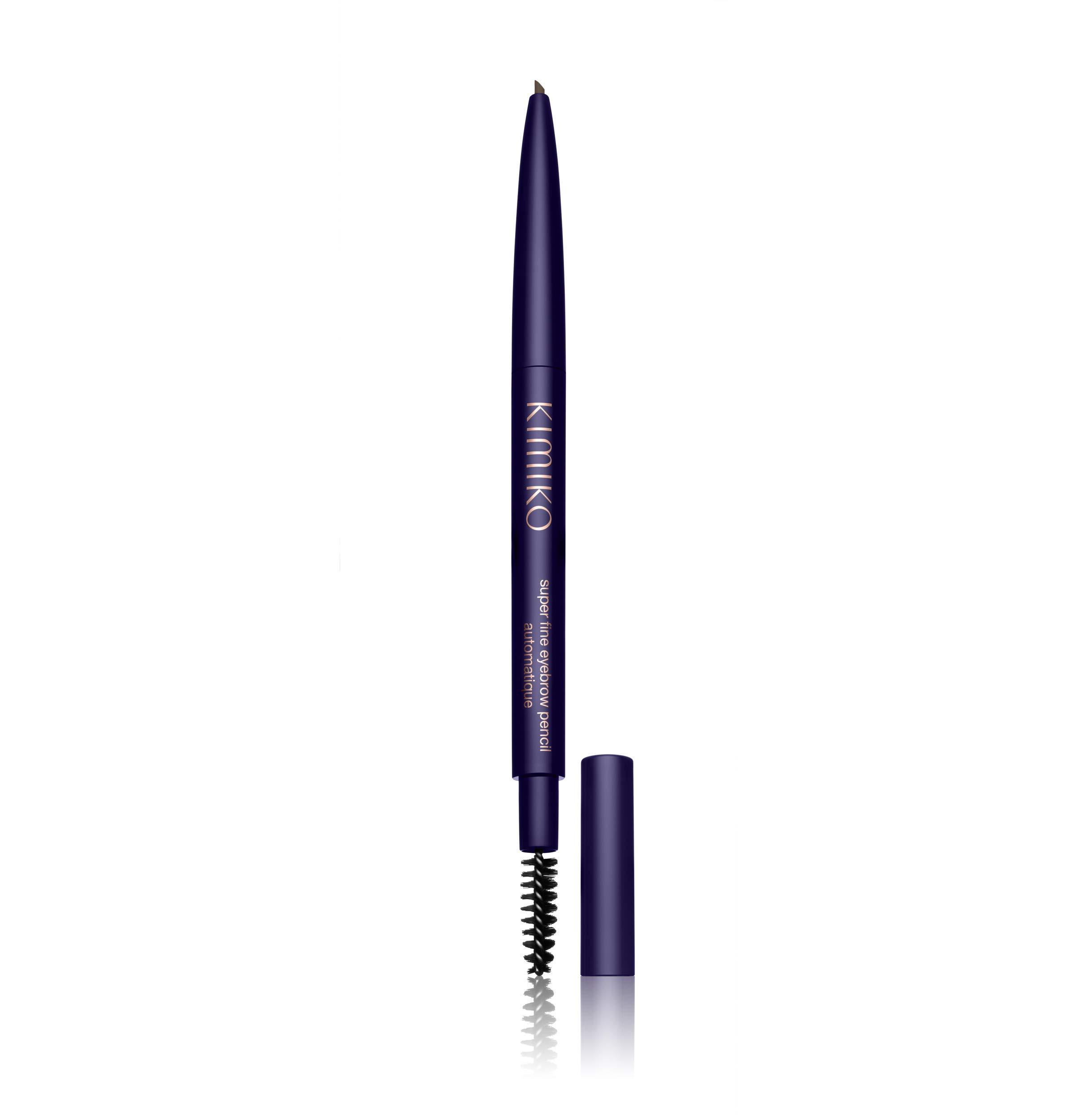 Kimiko KIMIKO Fine Eyebrow Pencil Automatique - Coffee (Twist Up Pencil, Long Wear Formula, Comes with Covered Brush for Natural Looking Brows)