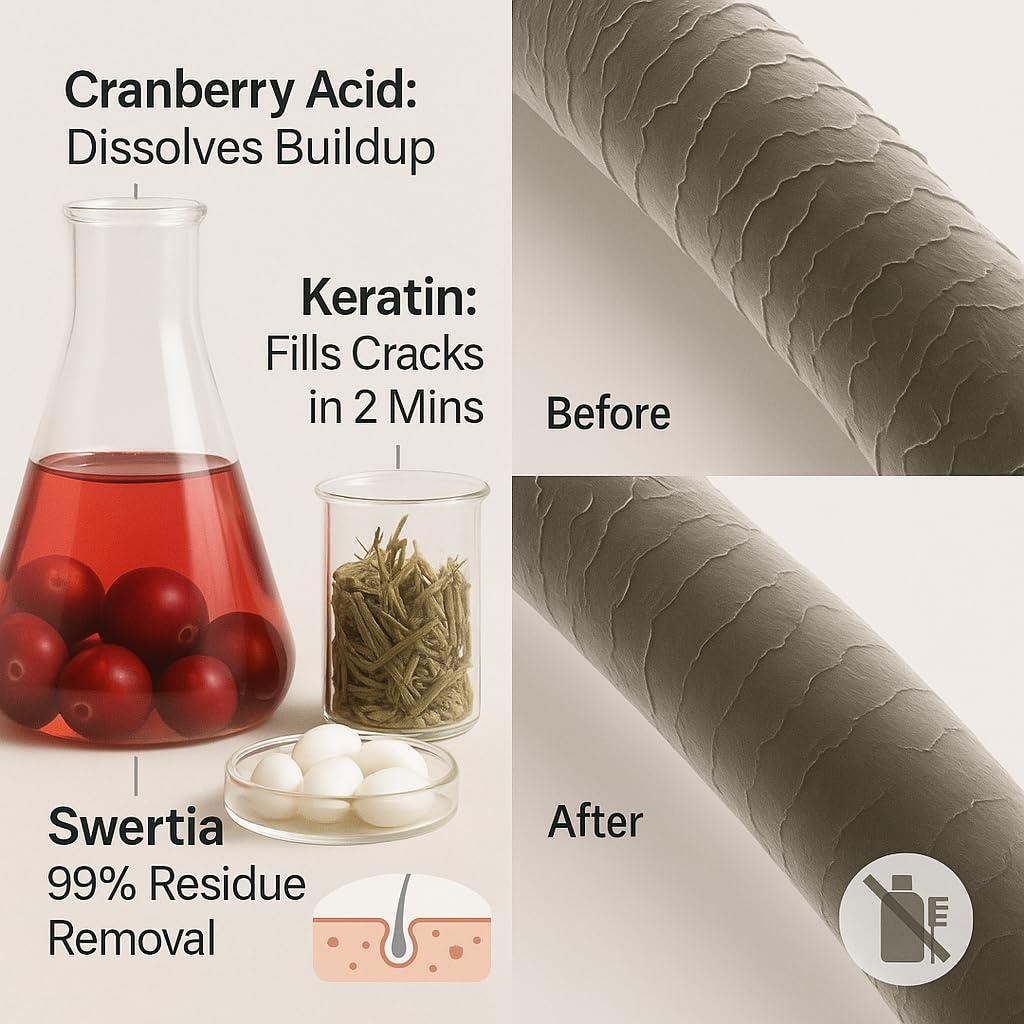 DEMIKI DEMIKI Japanese Shampoo for Women | Anti Dandruff Shampoo Sulfate Free for Oily Hair | Dye & Paraben Free | Organic Rose Scent | Clarifying, Moisturizing, Refreshing Natural Hair Care,16oz