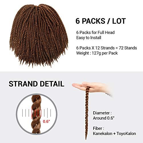 AU-THEN-TIC 24 Inch 2 Packs AU-THEN-TIC Double Jumbo Senegalese Twist Crochet Braid Hair Havana Twist Crochet Hair Havana Mambo Twist Crochet Braids Hair Extensions (24 Inch (Pack of 2), 30)