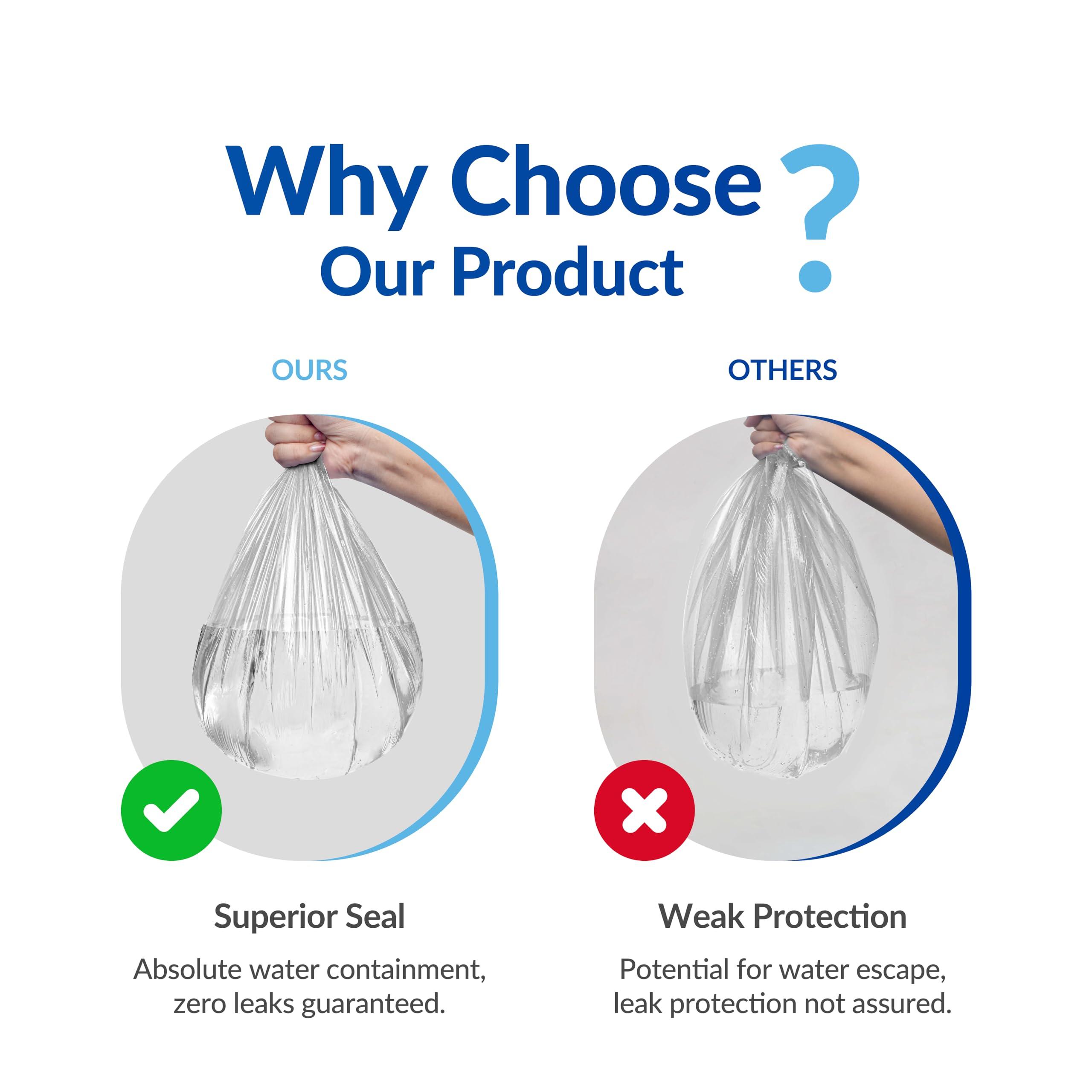 TP PLastic TP PLastic Pedicure Bags for Feet Pedicure Liners Disposable, Spa Liners for Pedicure 48\'\' X 48\'\' X 9.5 mic Spa Liners Foot (Clear | 400 psc, 48 in x 48 in x 9,5 mic)