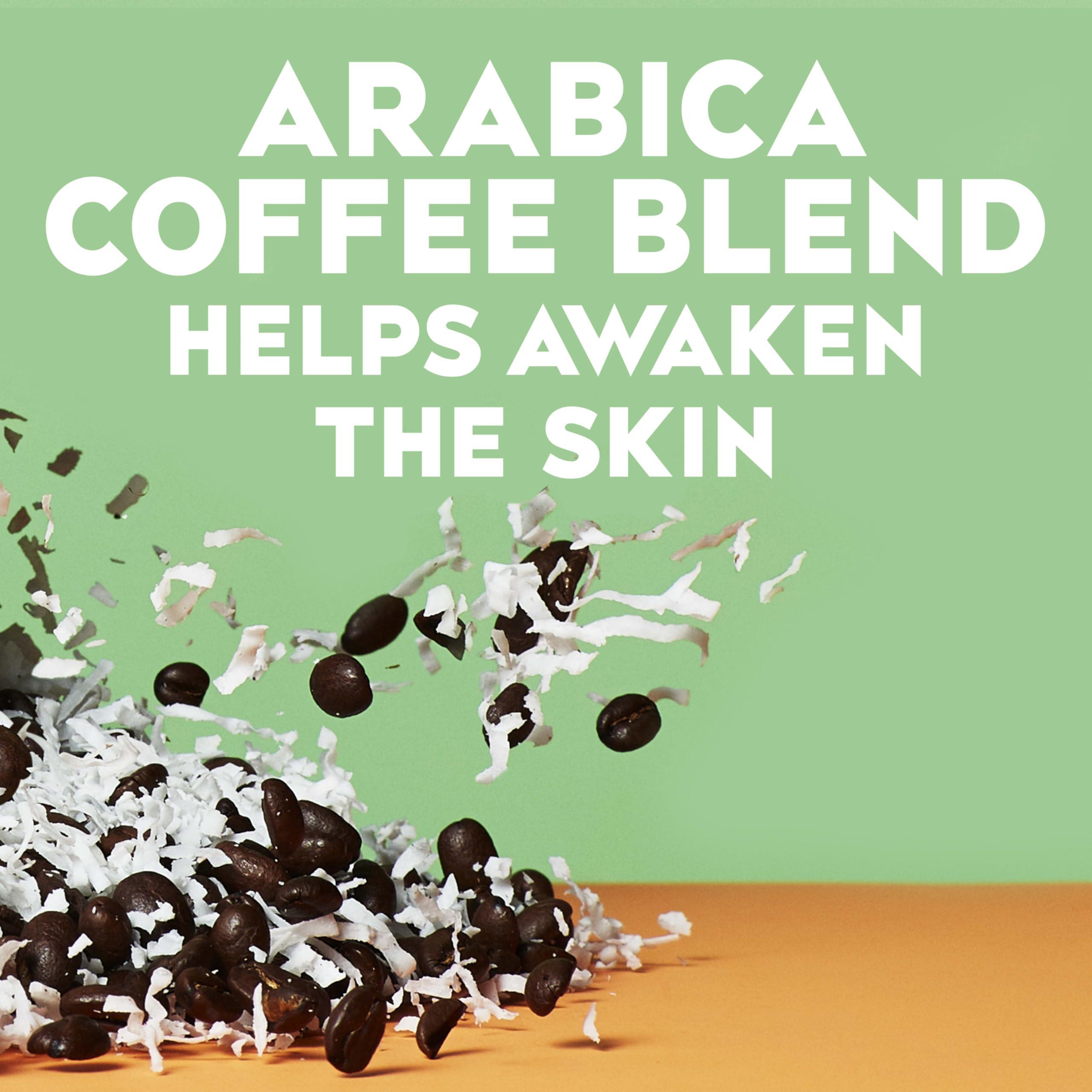 OGX OGX Smoothing + Coconut Coffee Exfoliating Body Scrub with Arabica Coffee & Coconut Oil, Moisturizing Body Wash for Dry Skin, Paraben-Free with Sulfate-Free Surfactants, 19.5 Fl Oz