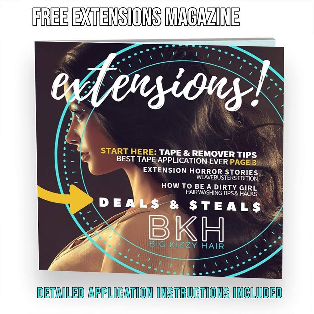 Big Kizzy DIY Clip In Hair Extensions Kit - Convert Tape In Human Hair Extensions into Custom Clip in Set - Snap Clips, No Sewing Required - Kizzy Clips (Blonde) by Big Kizzy