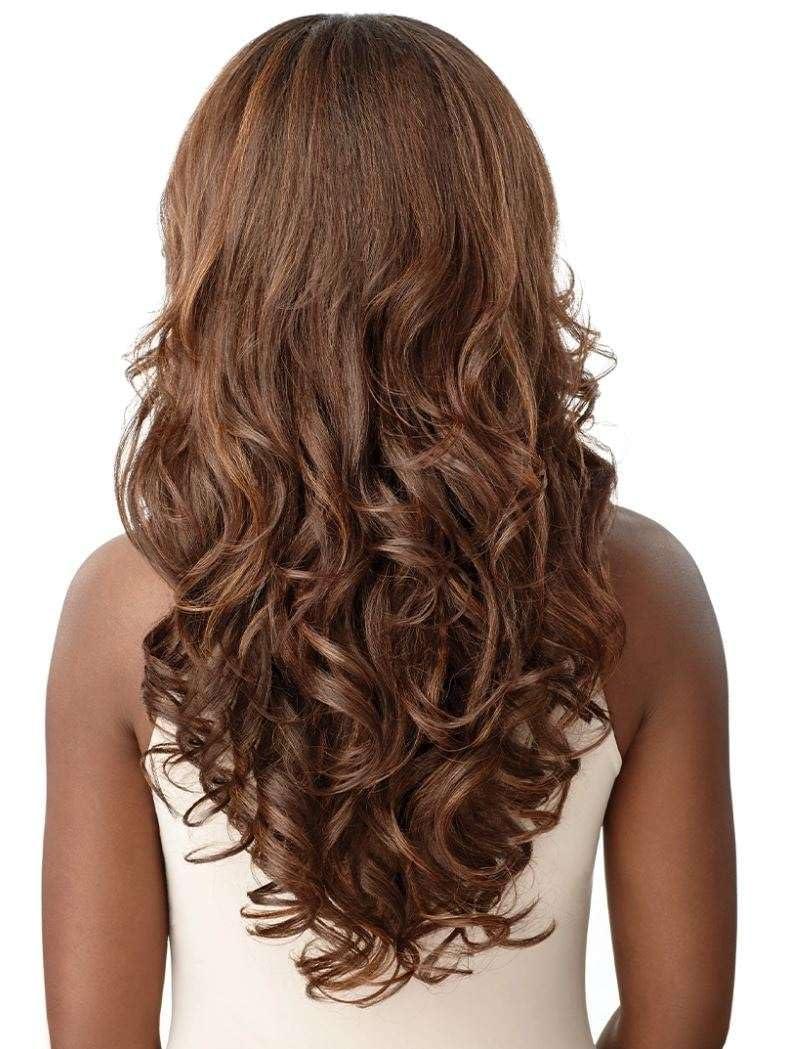 Outre Outre Synthetic Quick Weave Half Wig - NEESHA H304 (Color:DR4/GDNHNBL)
