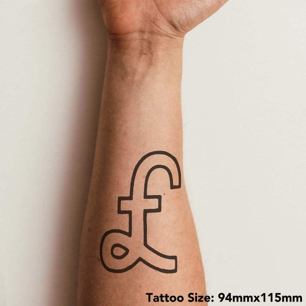 Azeeda Large \'Pound Sign\' Temporary Tattoo (TO00024791)