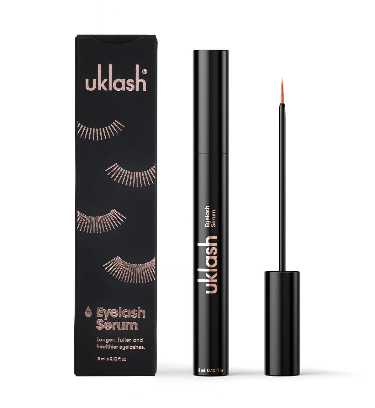 UKLASH UKLASH Eyelash Growth Serum For Longer & Fuller Lashes - 3ml. Clinically Proven Formula for Naturally Longer Lashes and Extensions. Vegan & Cruelty-Free