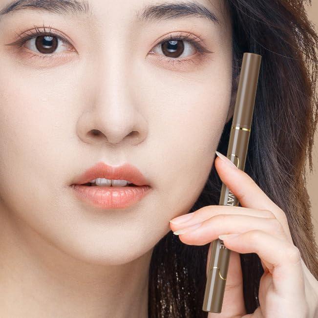 WATERBELINE WATERBELINE Set of 2,Ultra-Fine Waterproof Eyeliner Pens, Set of 4, Brown and Black