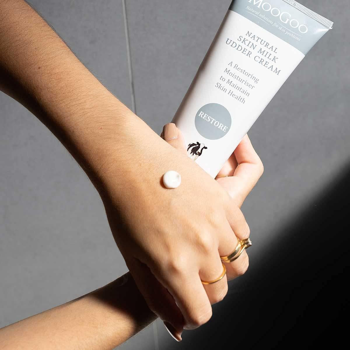 MooGoo MooGoo Natural Skin Milk Udder Cream - Lightweight Face & Body Moisturizer for Sensitive, Irritated, Dry or Itchy Skin, For All Ages Including Children, 120g/4.2oz.