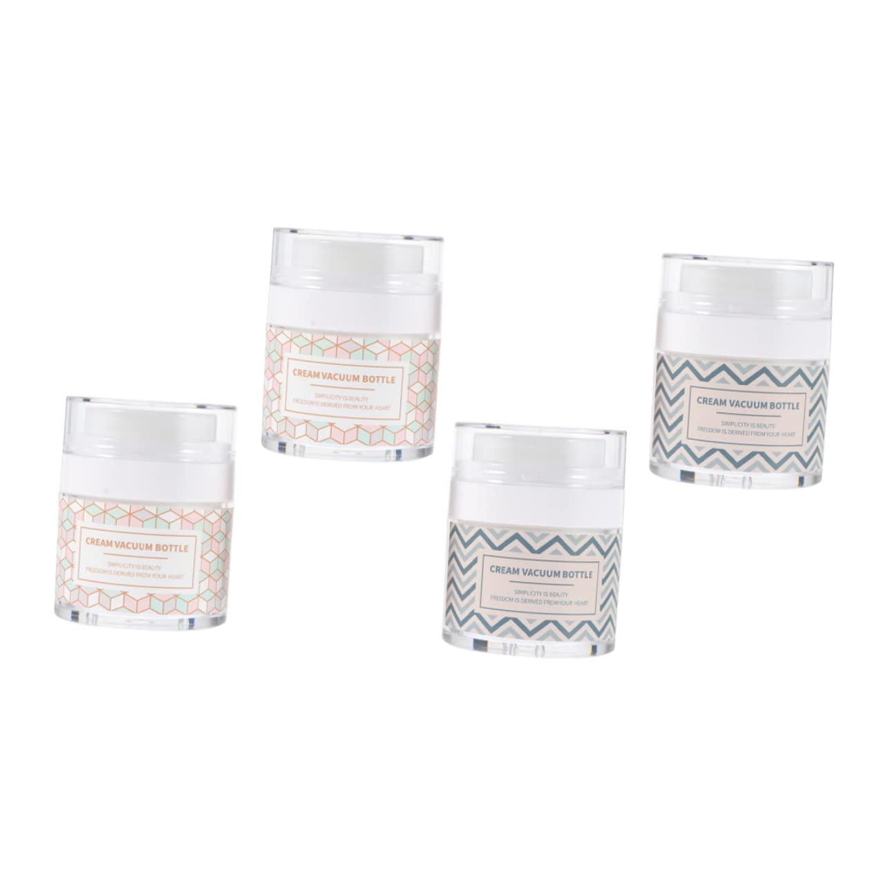 NOLITOY NOLITOY Facial Cream Storage Jars Multipurpose Makeup Package Bottles 4pcs Cream Sub Storage Bottles Spill Proof for Travel