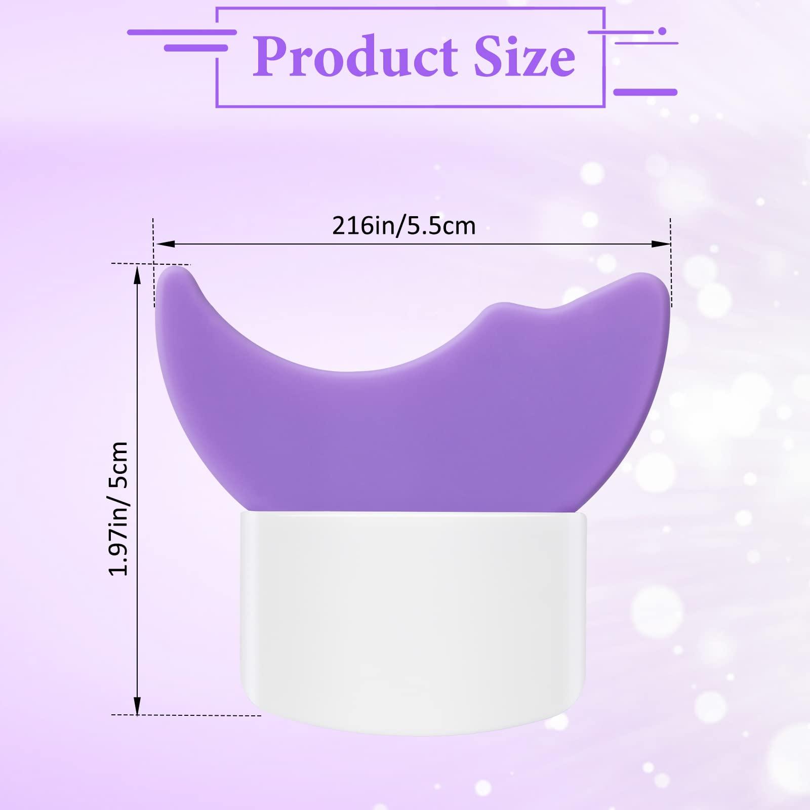 Anglekai 2Pcs Mascara and Eye Shadow Shield Pads, AngleKai Reusable Mascara and Shadow Shield Guard Tool (Purple)