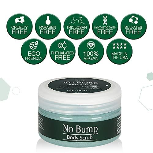 GiGi GiGi No Bump Body Scrub - Exfoliating Scrub for Ingrown Hair & Razor Bumps, Pre & Post-Waxing Treatment, Smooths Skin & Prevents Irritation, 6 oz, 1 Pack