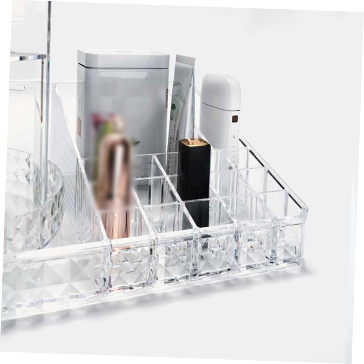 NOLITOY NOLITOY Makeup Display Rack Jewelry Display Case Cosmetic Display Cases Bathroom Storage Shelf Rotating Display Stand Drawer Organizer for Makeup Cosmetic Pad Case Makeup Container