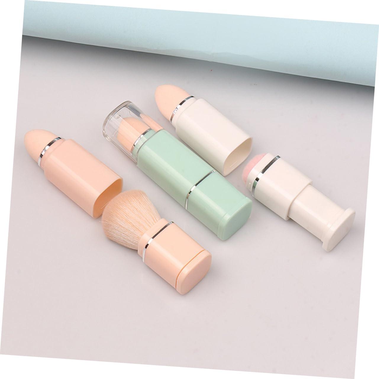 Outanaya Outanaya 2 in 1 Makeup Brush Blush Brush Travel Makeup Brush Retractable Makeup Brush Loose Powder Brush Bb Cream Brush Liquid Foundation Brush Cosmetics Brush Powder Brush Plastic