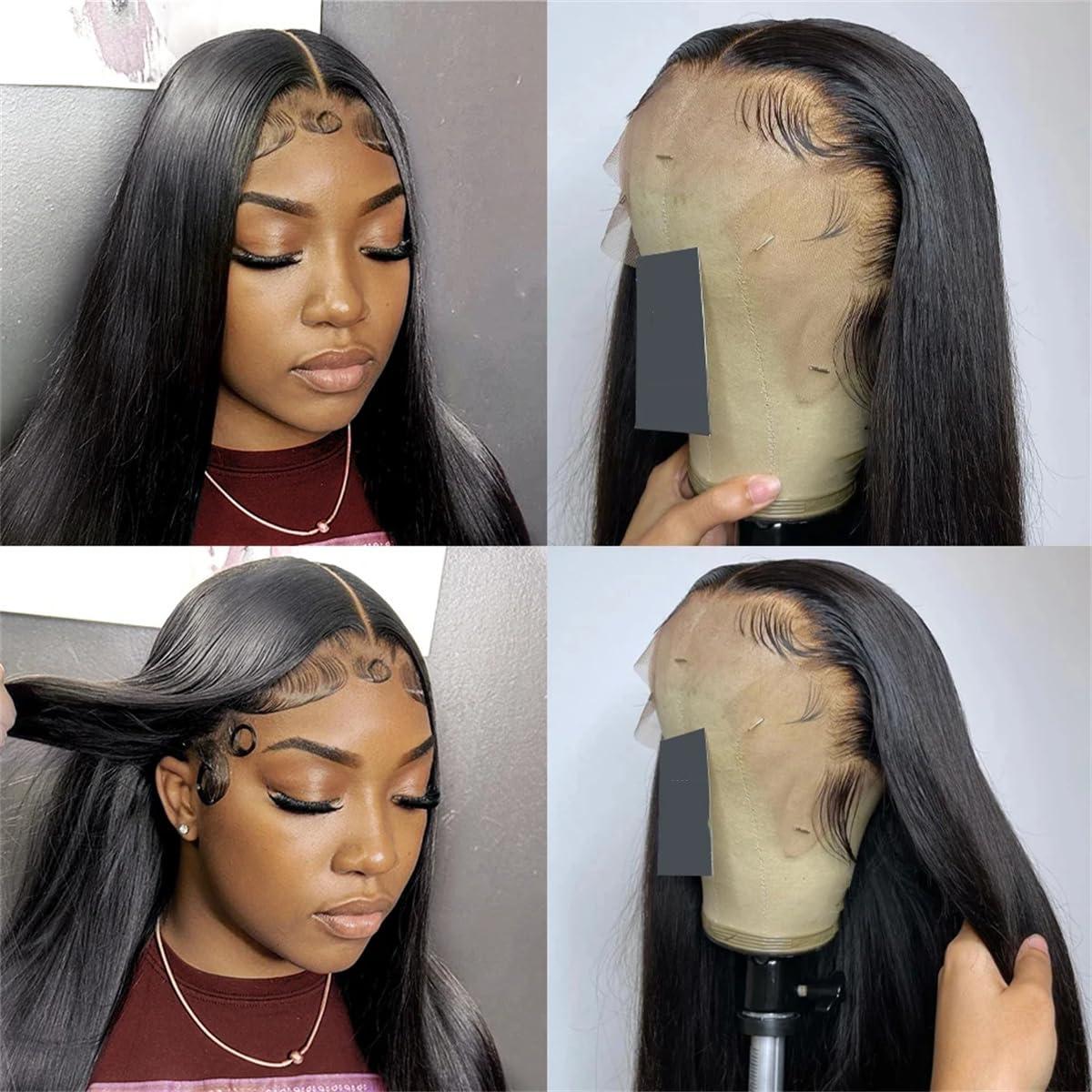 Human Lace Wig For Women 30 40 Inch Bone Straight 13X4 13X6 Transparent Lace Front Human Hair Wigs Brazilian Ready To Go Glueless Frontal Wig