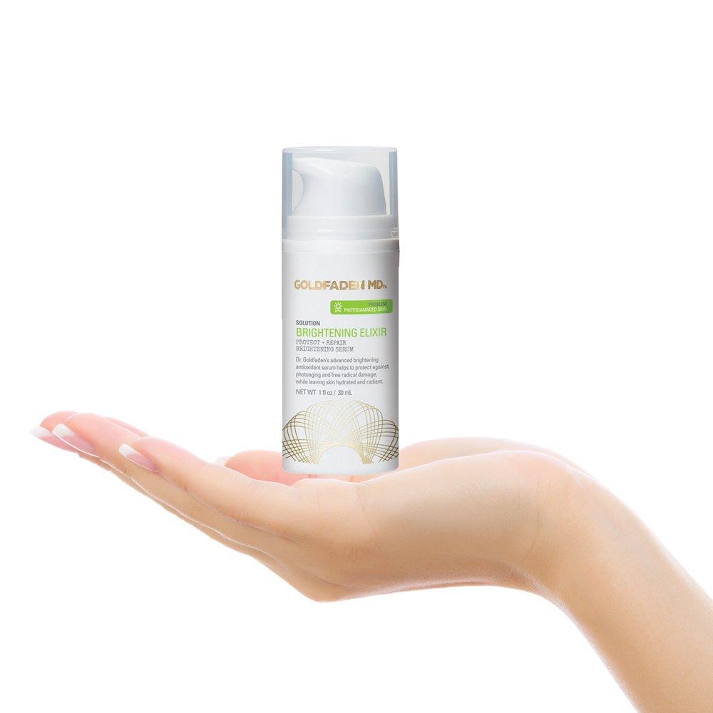 GOLDFADEN MD GOLDFADEN MD Brightening Elixir | Serum w/Vitamin C, Ferulic Acid, Vitamin B & Vitamin E | Helps Aid Against The Appearance Of Photoaging | Leaves Skin Feeling Hydrated & Looking Radiant 1fl oz