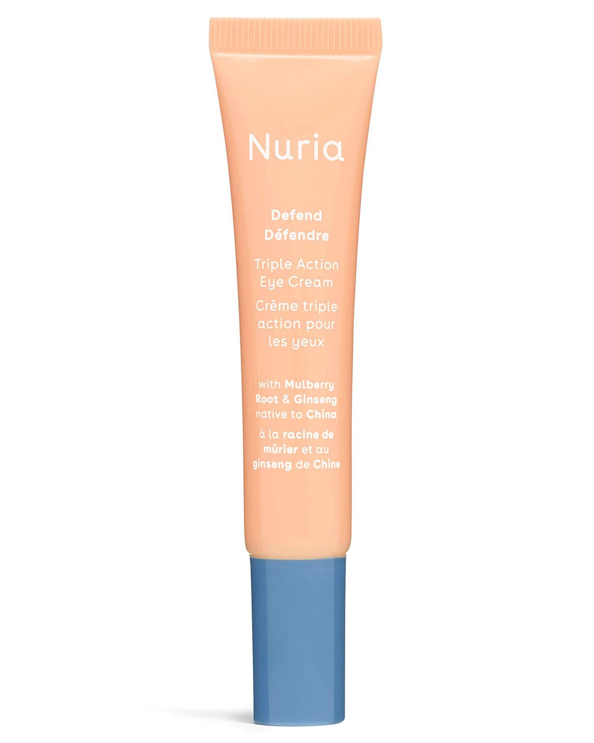 Nuria Nuria - Defend Triple Action Eye Cream for Dark Circles, Puffiness and Fine Lines, Nourishing Under Eye Cream with Ginseng and Mulberry Root, 15mL/0.5 fl oz