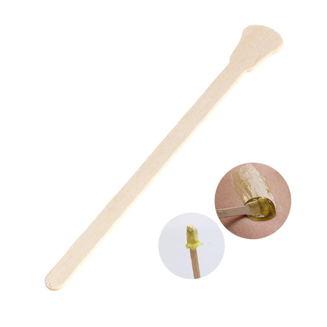 Hemoton Hemoton 150pcs Wooden Spatula for Waxing Wax Kit for Hair Removal Ear Hairs Removal Sticks Esthetician Supplies Wooden Waxing Sticks Wax Kits Wood Spatula Nasal Face Smudge Stick