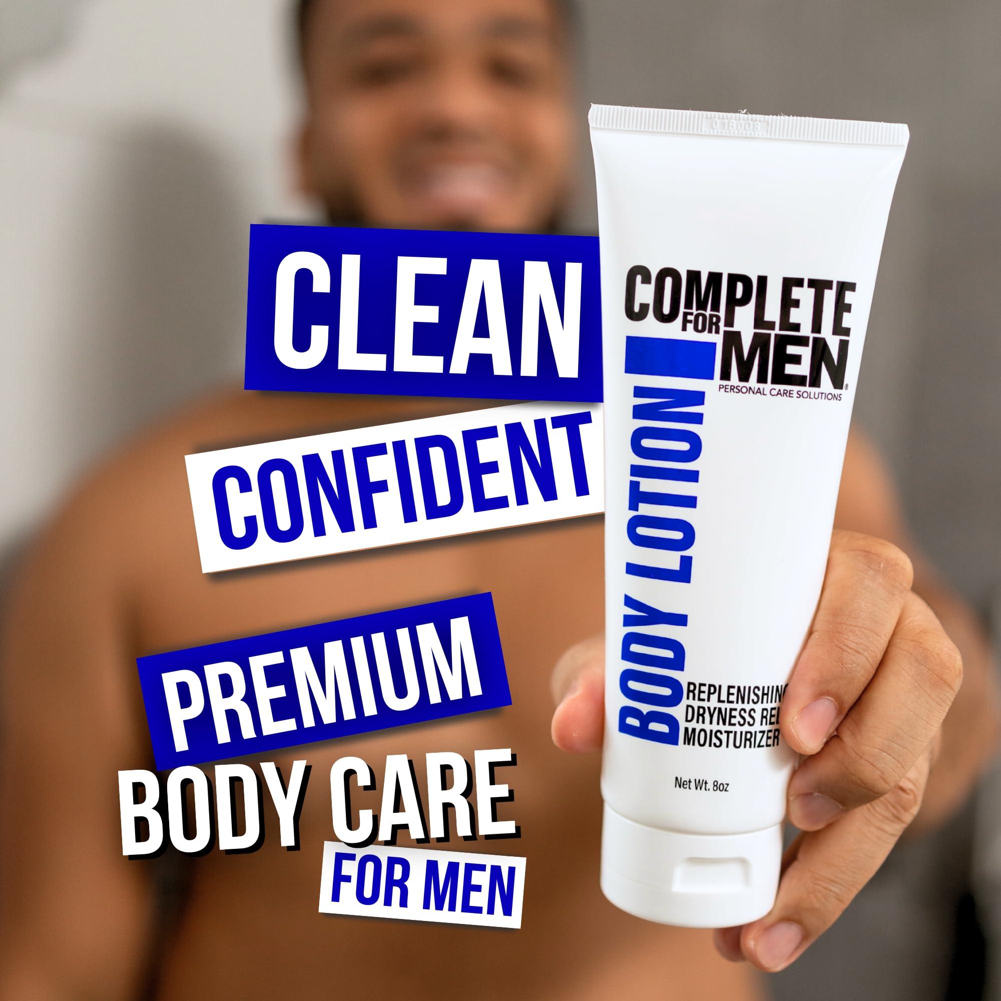 COMPLETE FOR MEN COMPLETE FOR MEN - Body Lotion for Men, for Dry Skin: Non-Greasy Hand & Body Moisturizer with Shea Butter, Aloe Vera, 24 Hour Hydration, Mens Lotion for Dry Skin