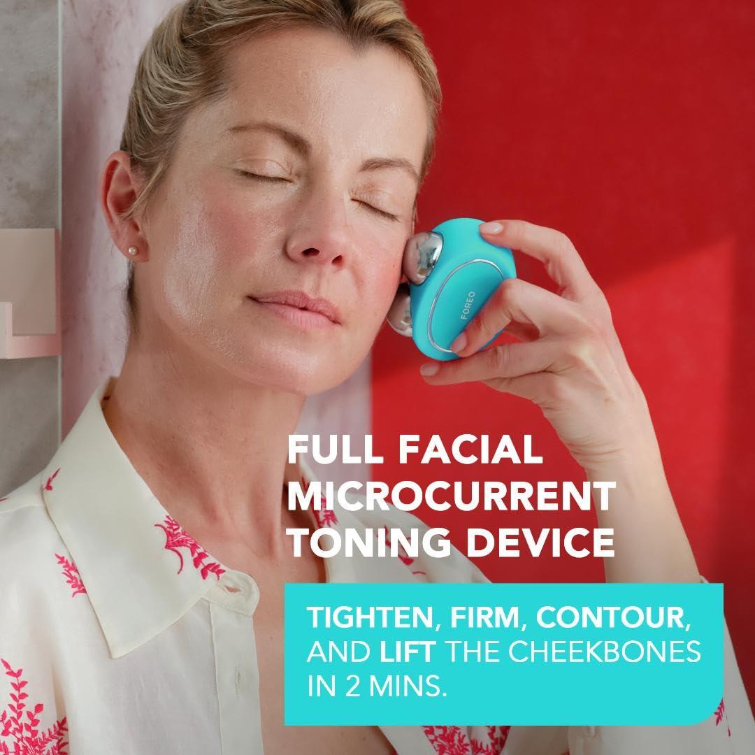 FOREO FOREO Bear Microcurrent Facial Device - Face Sculpting Tool - Instant Face Lift - Firm & Contour - Non-Invasive - Increases Absorption of Facial Skin Care Products - Mint
