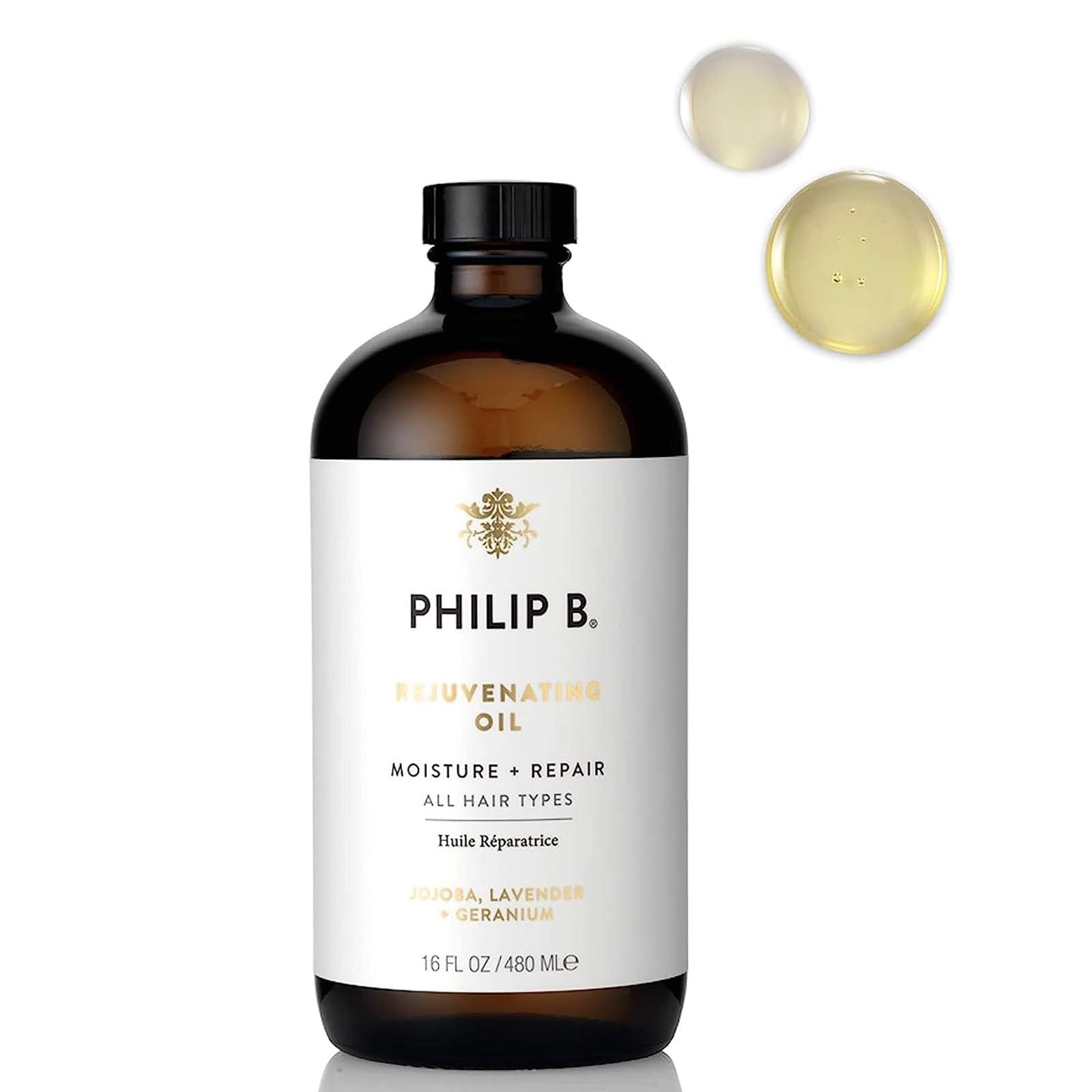 PHILIP B PHILIP B Rejuvenating Oil 16 oz. (480 ml) | Long-Term Hair Repair, Youthful Bounce, Strength and Shine