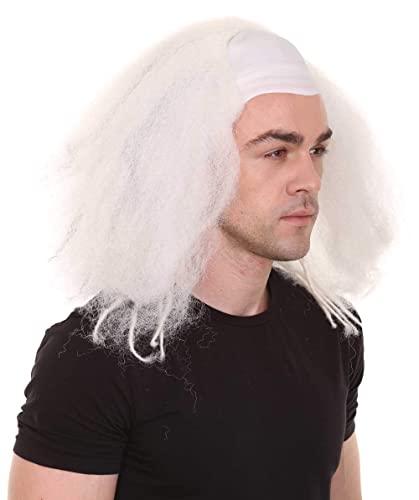 HPO Bald Clown Mens Wig White HW-636