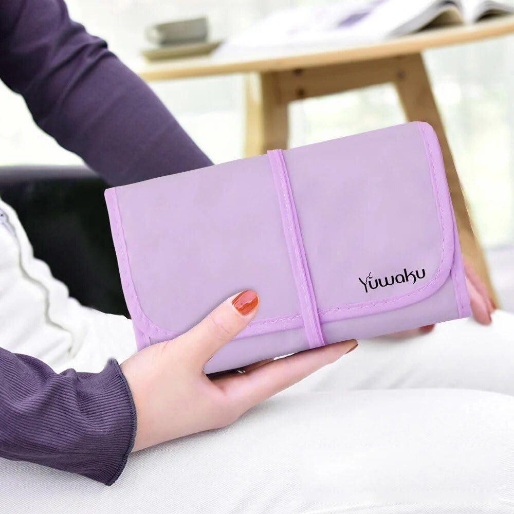 Generic 32-piece Professional Makeup Brush Set with Eco-Friendly Wooden Handles and Bag - Purple