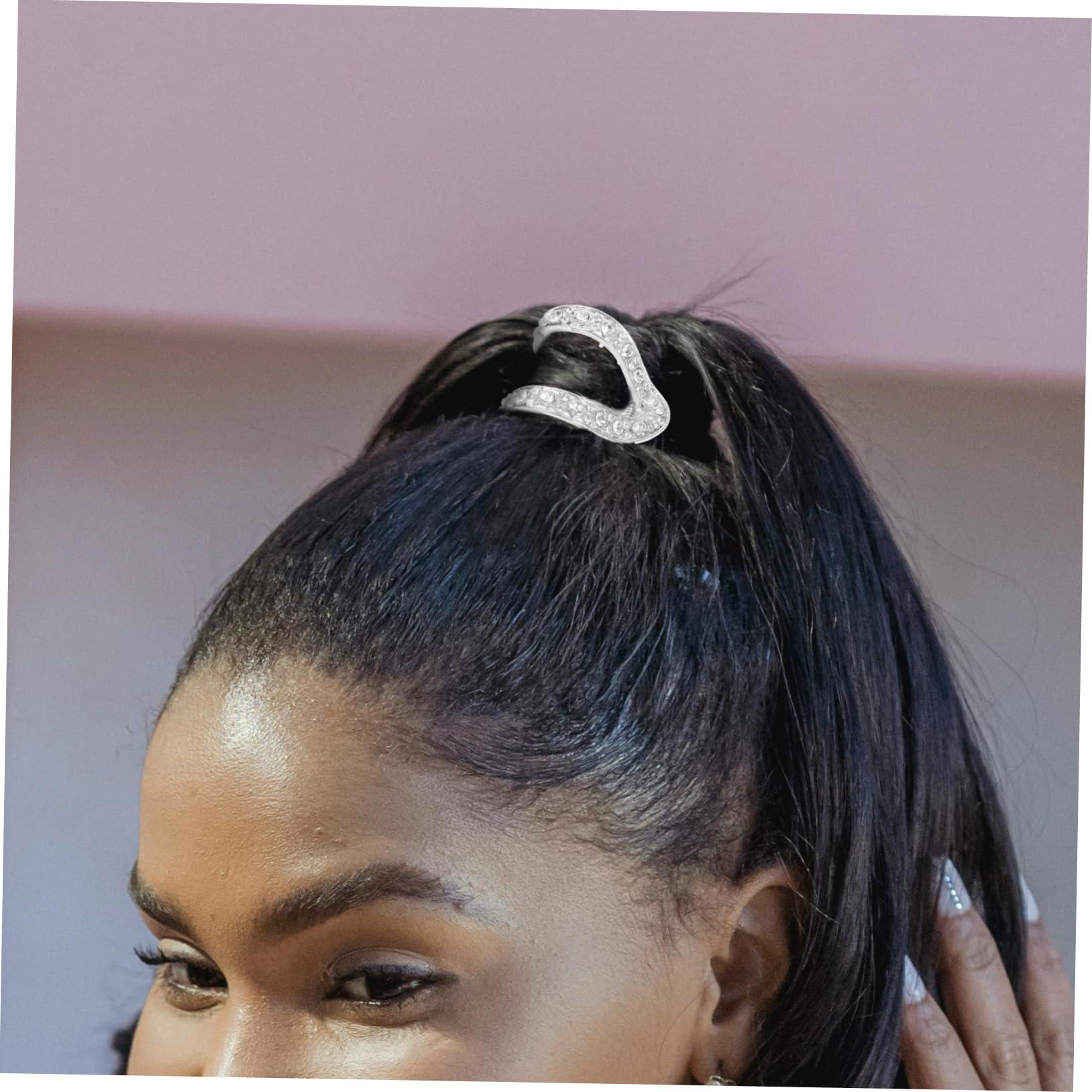 Gogogmee Gogogmee High Ponytail Hairpin Hair Claw Clip Metal Clips for Hair Metal Hair Clip Women Hair Clips Hair Cuff High Ponytail Holder Claw Clips for Thick Hair Ponytail Cuff Hair Bun Clip