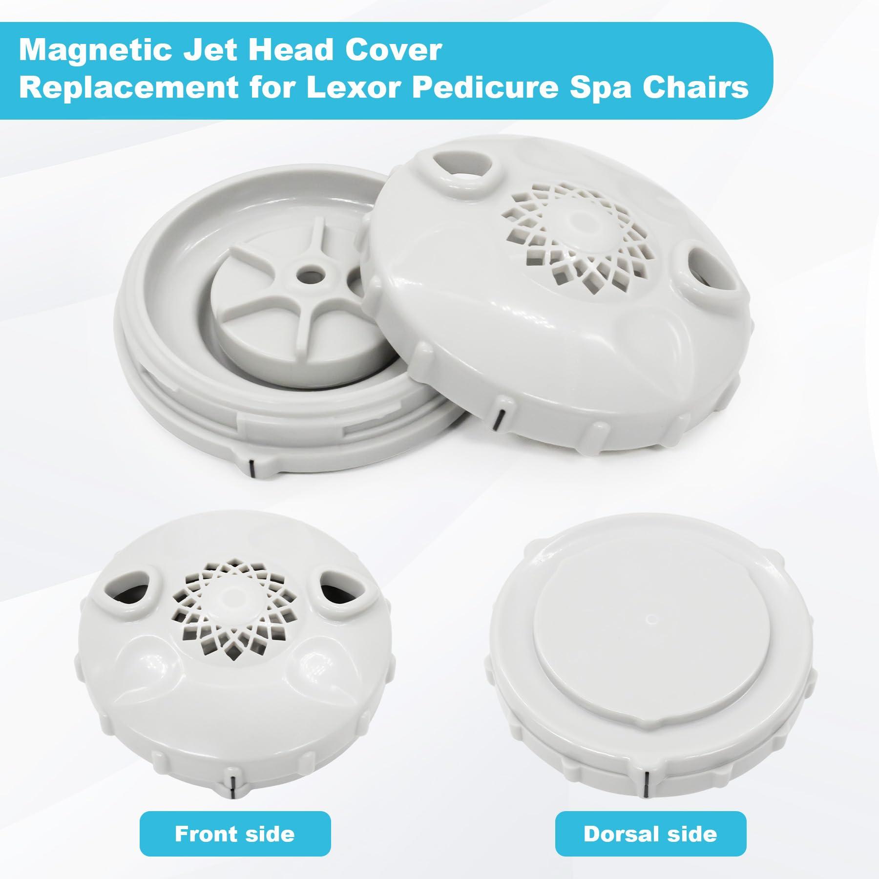 showingo showingo Magnetic Jet Head Cover Spa Disposable Liner Pedicure Chairs Replacement for Lexor Pedicure Spa Chairs for The 3 Dot Wet-end Set
