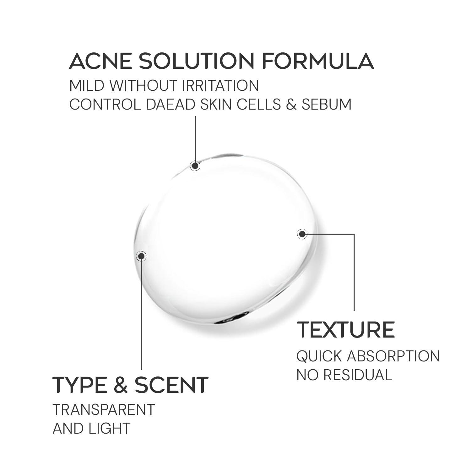 tHermoCEUTICAL tHermoCEUTICAL DeAC Aciderm Solution - Acne Skin Care, Sebum & Dead Skin Cells Control, Pore Reduction, Acne Grade Down, Skin Trouble Treatment, Fast Absorbing 0.5 fl.oz