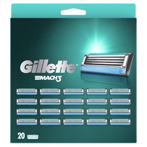 Gillette Gillette Mach3 Men's Razor Blades, Pack of 20 Refill Blades