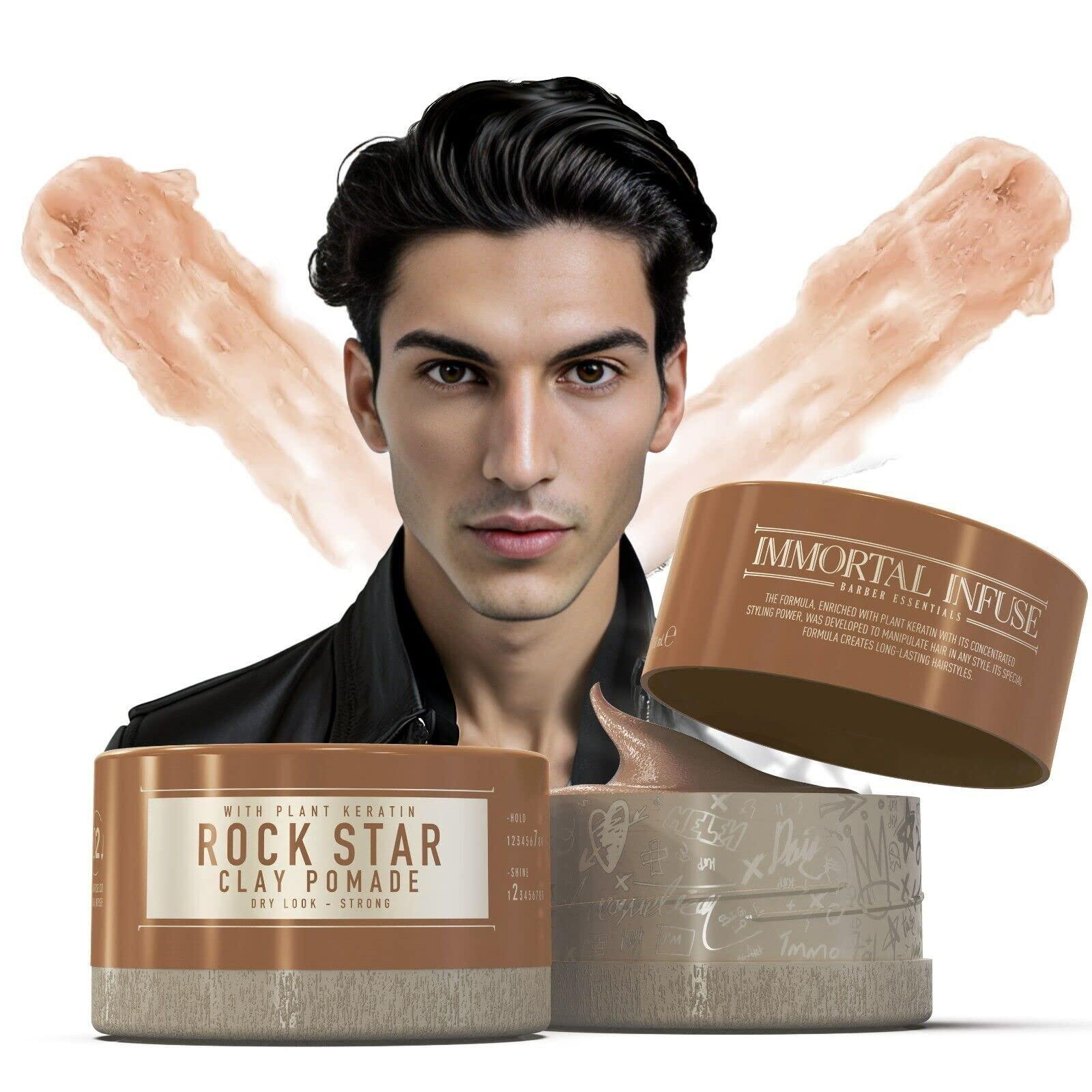 Generic Immortal Infuse Rock Star Clay Pomade Wax - 150 ml