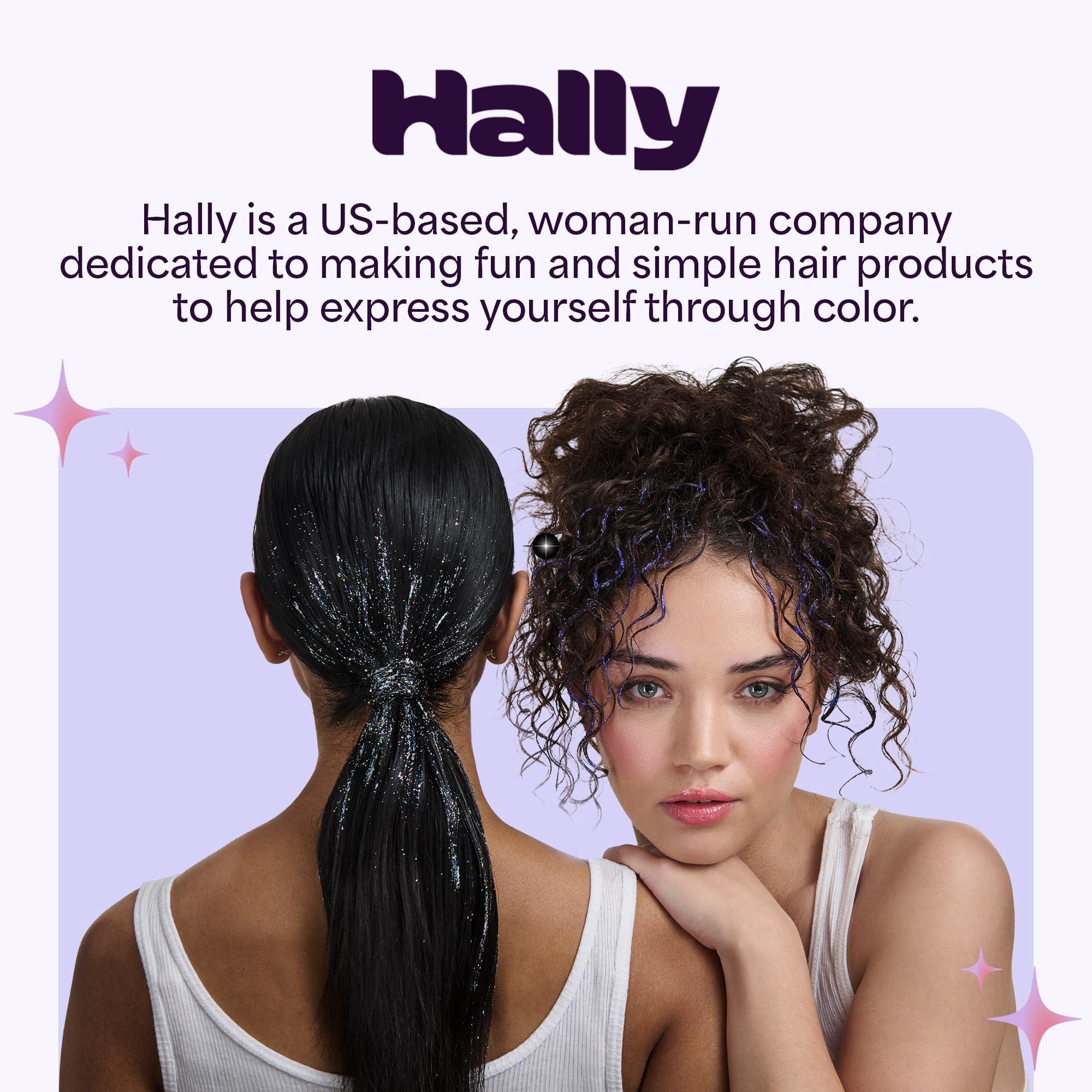 Hally Hair Hally Hair Brow Pal Eyebrow Tint, (Navy) - Gentle & Mess-Free Temporary Eyebrow Gel Makeup for Women - Tinted Brow Gel for Darker, Defined & Fuller-Looking Eyebrows, Lasts Up to 3-5 Days, Vegan