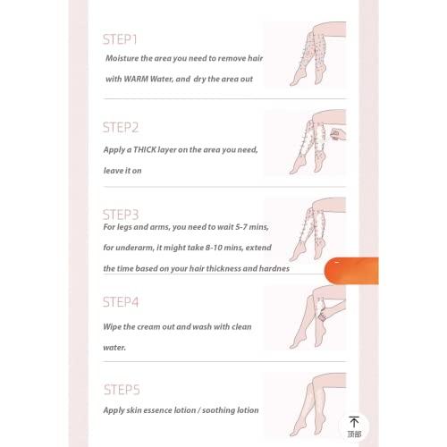 BeautyMALL 2 PC PACK! Water Come Hair Removal Face & Body For Body Hair Loss Depilatory Cream, 80g * 2