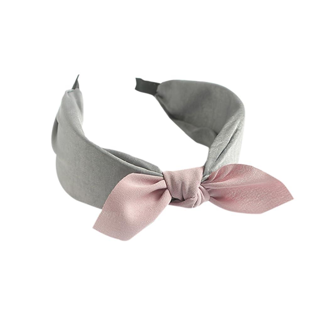 HUANMAYE HUANMAYE 6Pcs Boho Headband for Women Knotted Bow Hairbands Fabric Elastic Hair band Accessories Rabbit Ear Hair Bands Wide Turban Headwraps for Adult Women (6RPoint)