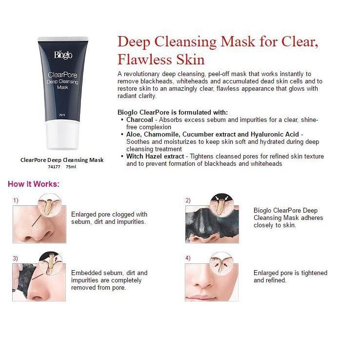 Generic Deep Cleansing Mask penetrate deeply into the pores, removing impurities, excess oil, and dead skin cells. Leaving skin clean, refreshed, and glowing. (75ml)