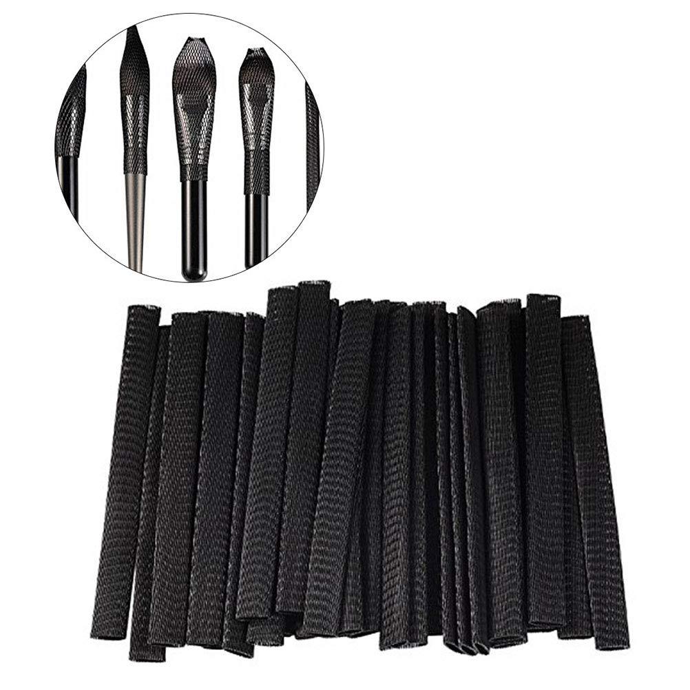 OSALADI OSALADI 100pcs Makeup Brush Guard makeup Eye Liner Makeup Brush Kit Makeup Brush Pen Guard Makeup Applicator Brush Cosmetic Brush Pen Guard Beauty Brush Mesh travel