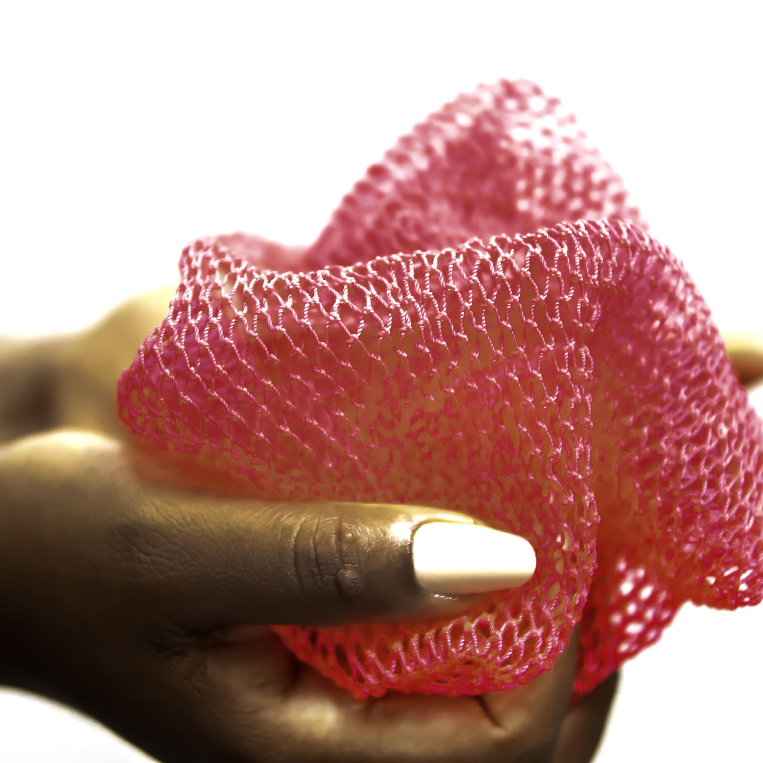 B Fly The Gentle Sapo - Light Exfoliating Bath Sponge in Hot Pink