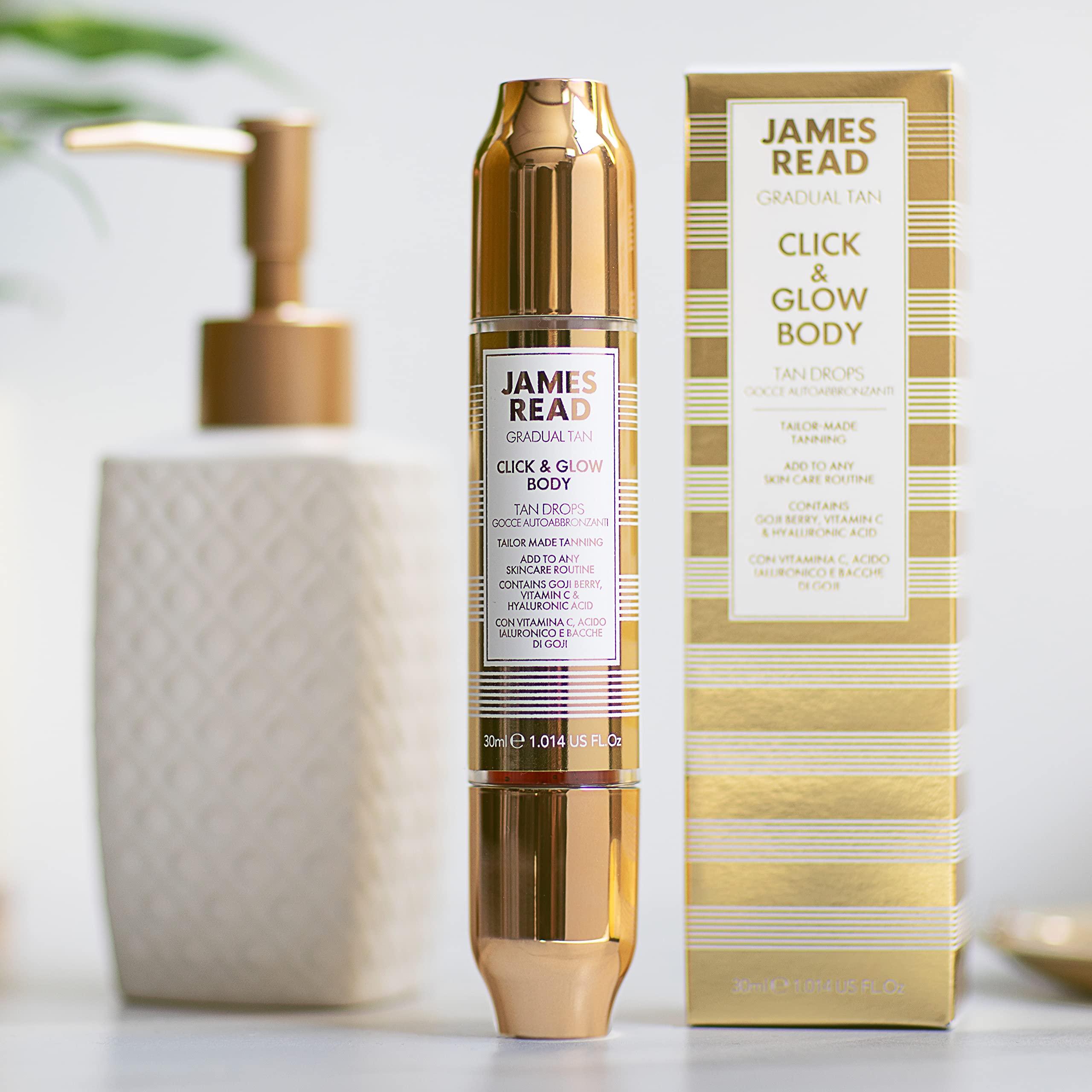 JAMES READ James Read Gradual Tan - Click & Glow Tan Drops, Body, On-the-Go Self Tan, 30ml