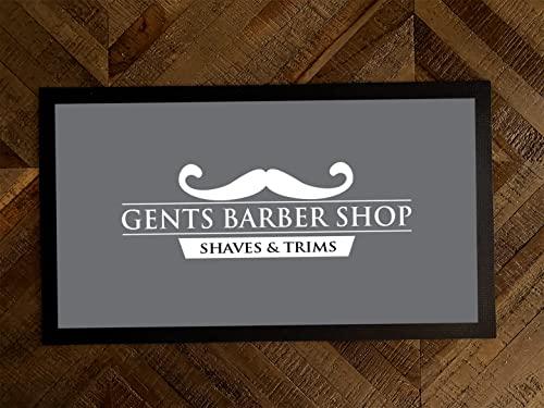 Artylicious Barber Shop mat - Gents Barbers Grey mat Shop Barber Shop Counter mat