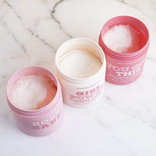 Body Prescriptions Exfoliating Body Scrub 3 Pack Minis, Daily Body Wash Infused with Collagen, Vitamin C, and Retinol 8.82 oz | Body Prescriptions