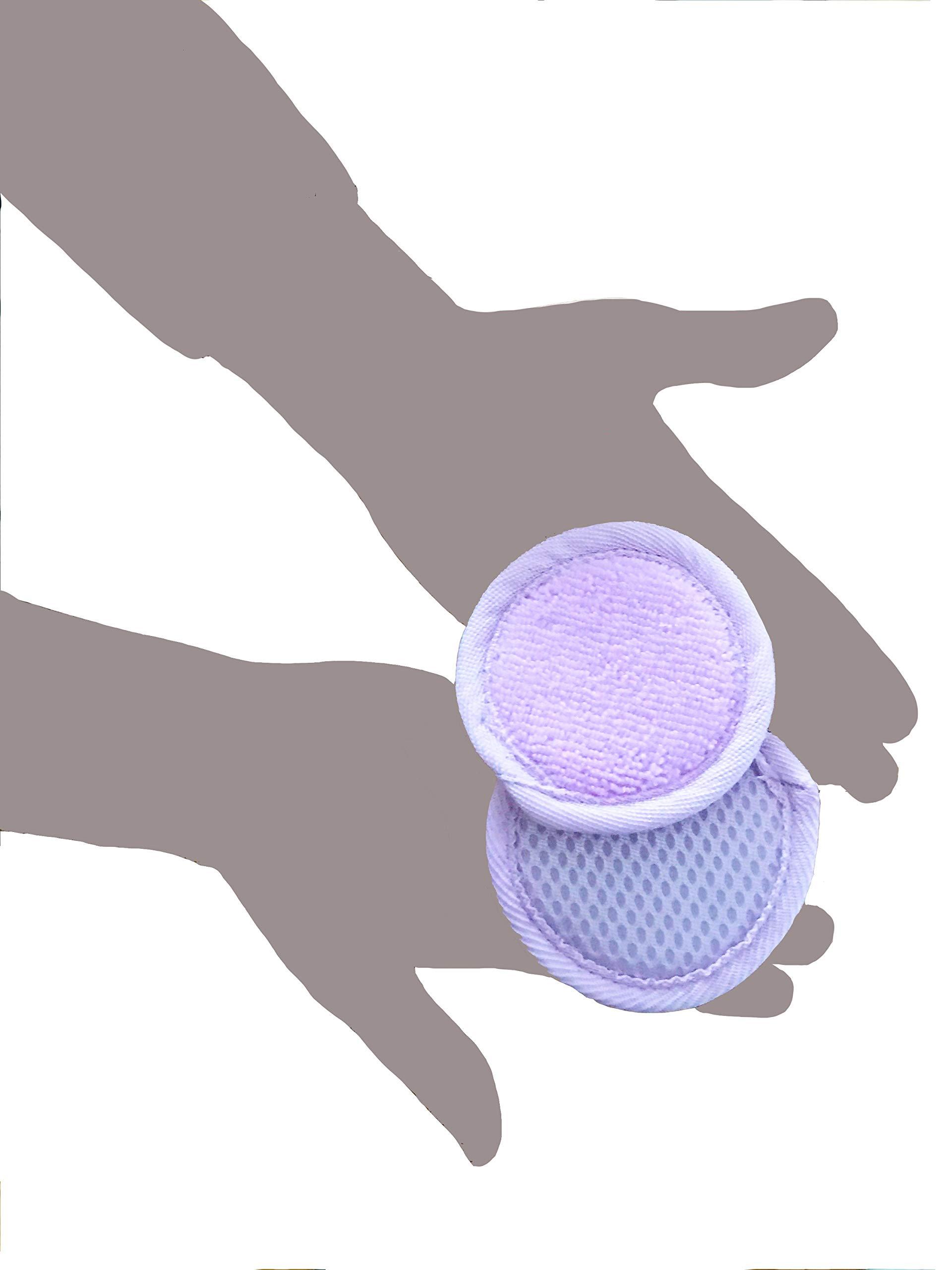 A-MAZ Microfiber Facial Scrubbers Reusable Makeup Remover Pads - Washable Reusable Cotton Pads - Cloth Cotton Rounds Acne Control Reusable Face Scrubber Pad For Cleansing & Face Exfoliator Pad