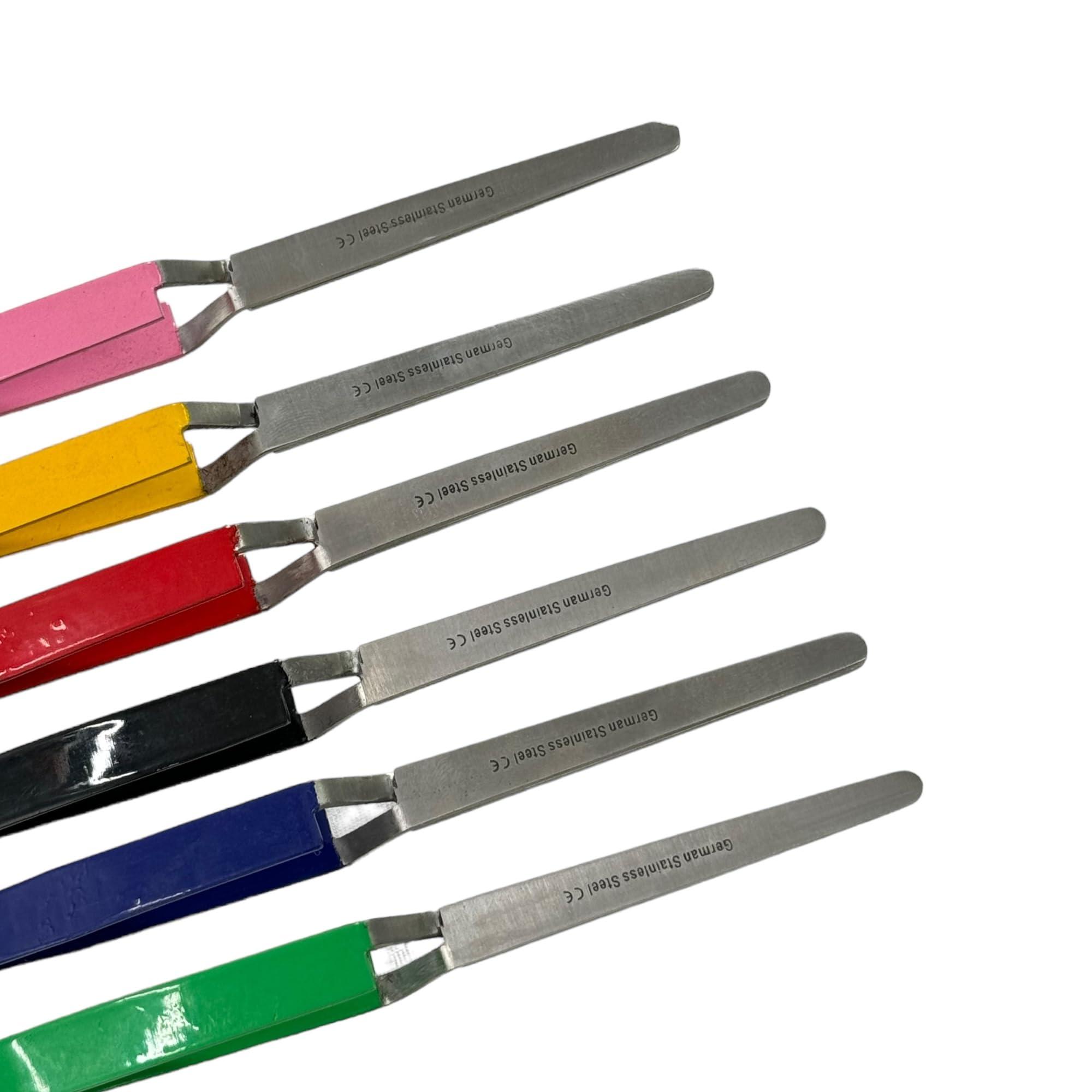 Cynamed Nail Pincher Tools Cutticle Pusher for Acrylic Nails and False Nails Shaping Set of 6 - German Stainless CE