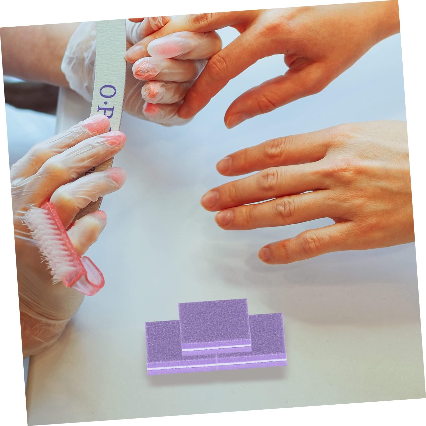 PLAFOPE PLAFOPE Professional Manicure Kit 50pcs Nail File Buffer Block Sponge Nail Buffers Fingernail Files Buffer Nail Buffing Block for Acrylic Nails