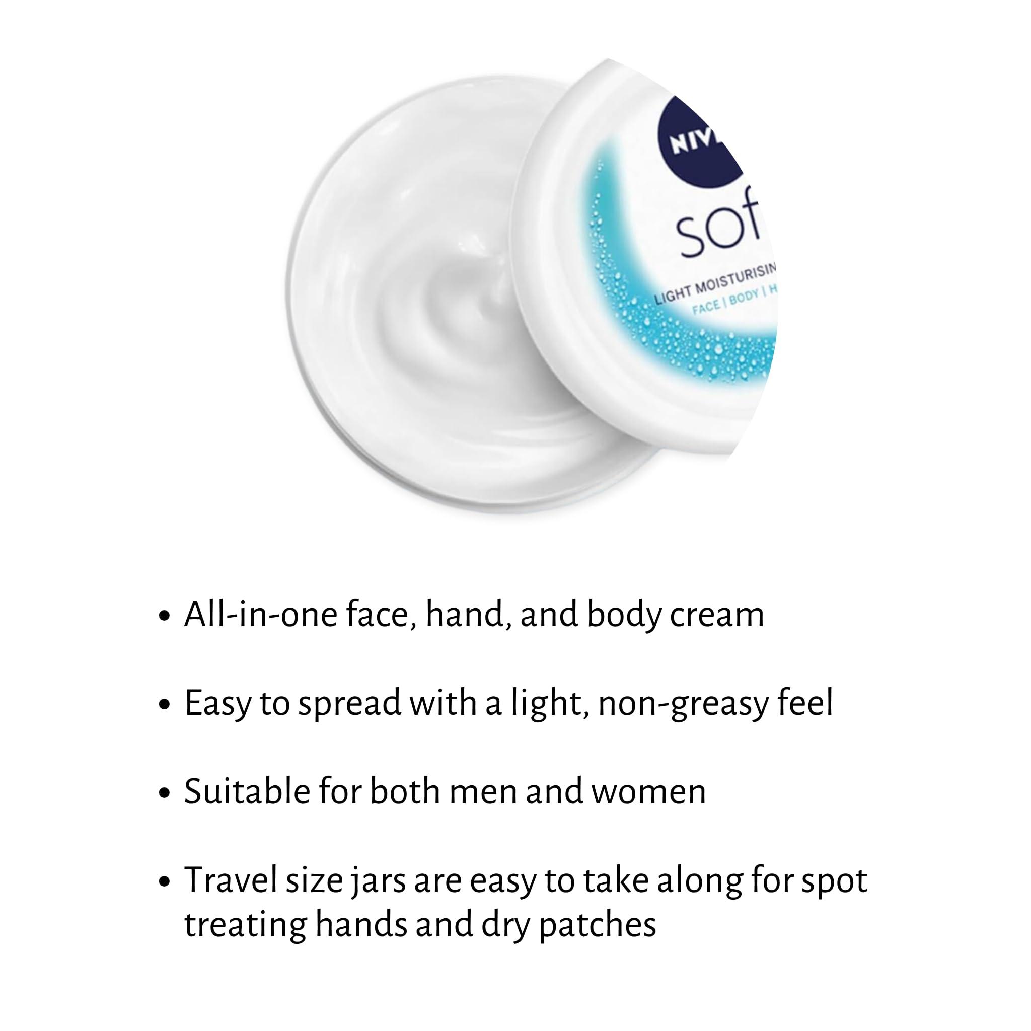 TINY SEED TINY SEED 6-Pack Travel Kit: Soft Cream Travel Size (0.84 oz each). Soft Moisturizing Cream for Face, Hands, and Body. Includes Complimentary Travel Zipper Pouch.