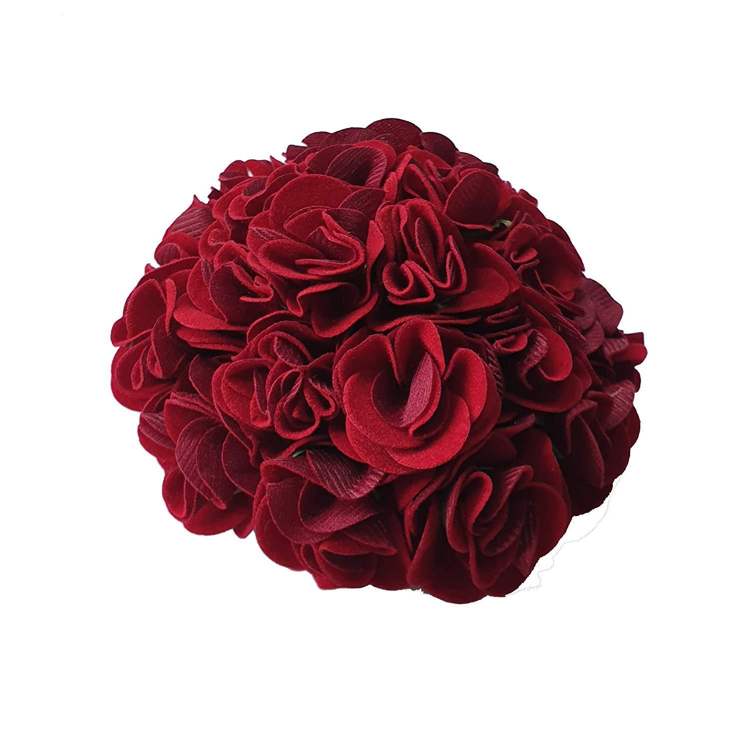 Generic Indian Beautiful Artificial Hair Flower South Indian Veni Gajara Bun Making Hair Accessories for Women Pack of 1 (M4) by Indian Collectible