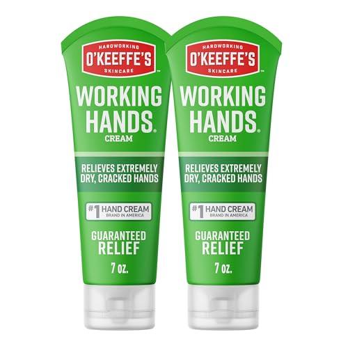 O'Keeffe's O'Keeffe's Working Hands Hand Cream for Extreme Dryness - 7 oz Tube (2 Pack) - Repairing Skincare for Cracked, Dry Hands