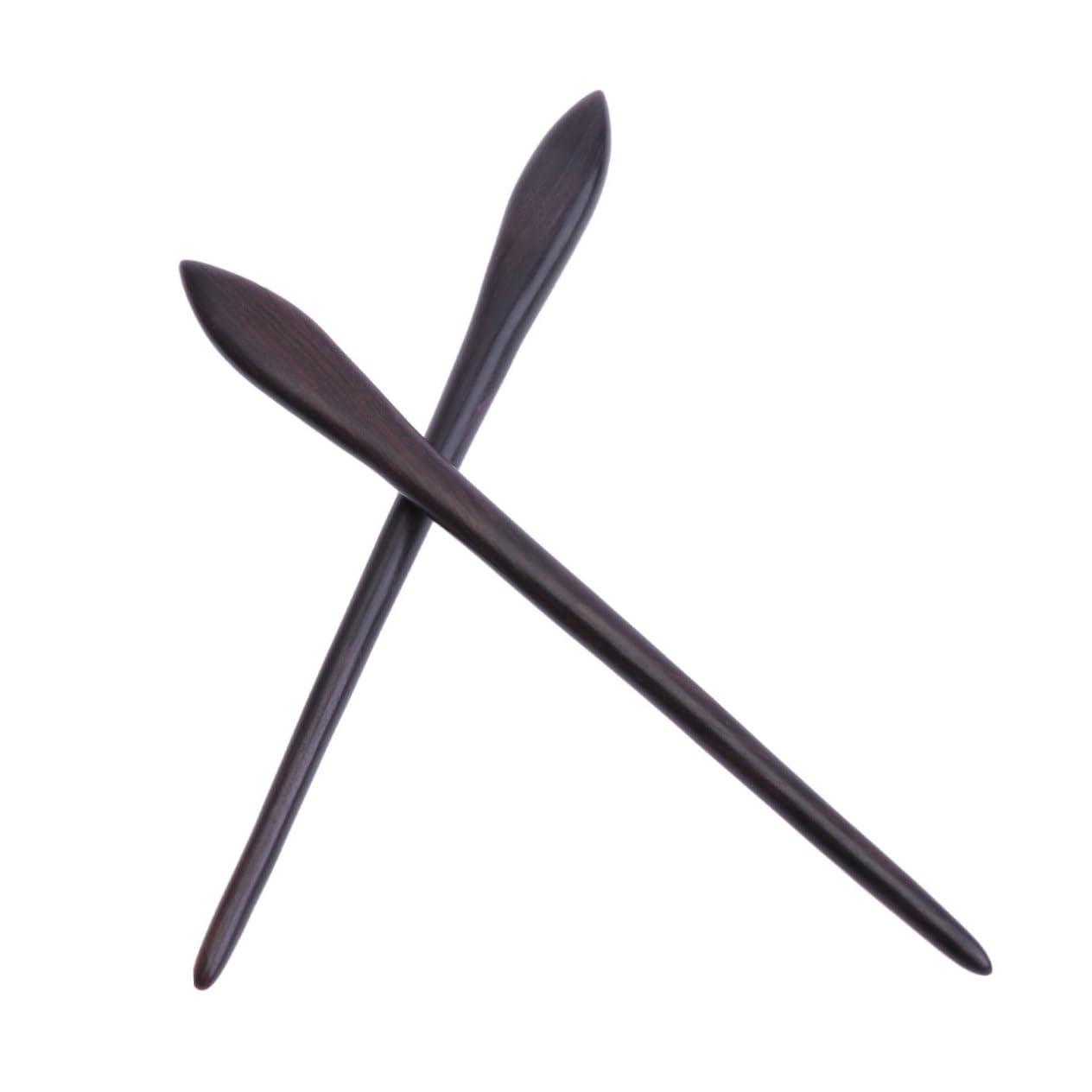 Beavorty Beavorty Hair Stick Sandalwood Oriental Hair Clips 6 Pcs Vintage Hairpin Sandalwood Hair Clip Retro Hairpin Antique Hair Claw Vintage Hair Clip