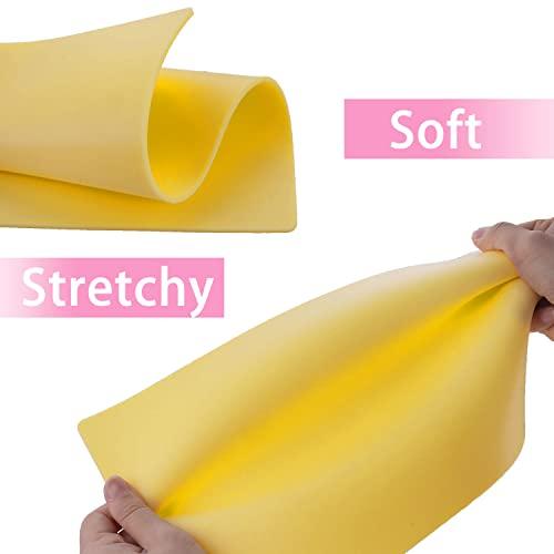 Arcimatto 3mm Tattoo Practice Skin, 5 Pcs 12x8" 3mm Thick Silicone Fake Skin Blank Double Sides Soft Skin, Tattooing Microblading Eyebrow Lip Practice Sheet for Beginners and Artists (5Pcs I 3mm)