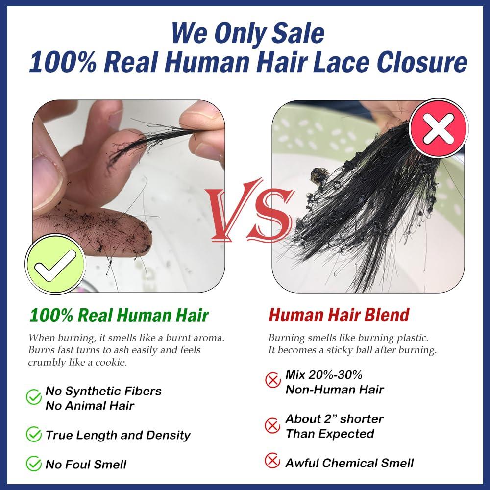 Topnormantic Topnormantic Straight Bundles with Frontal Human Hair (14 16 18+14) 12A Grade Brazilian Human Hair 3 Hair Bundles with 13x4 Lace Frontal Free Part 100% Unprocessed Virgin Hair Straight Weave